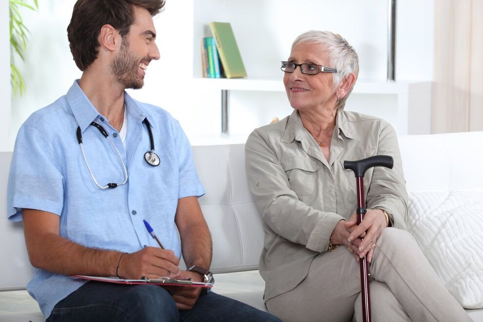 consultation with a doctor for hip osteoarthritis